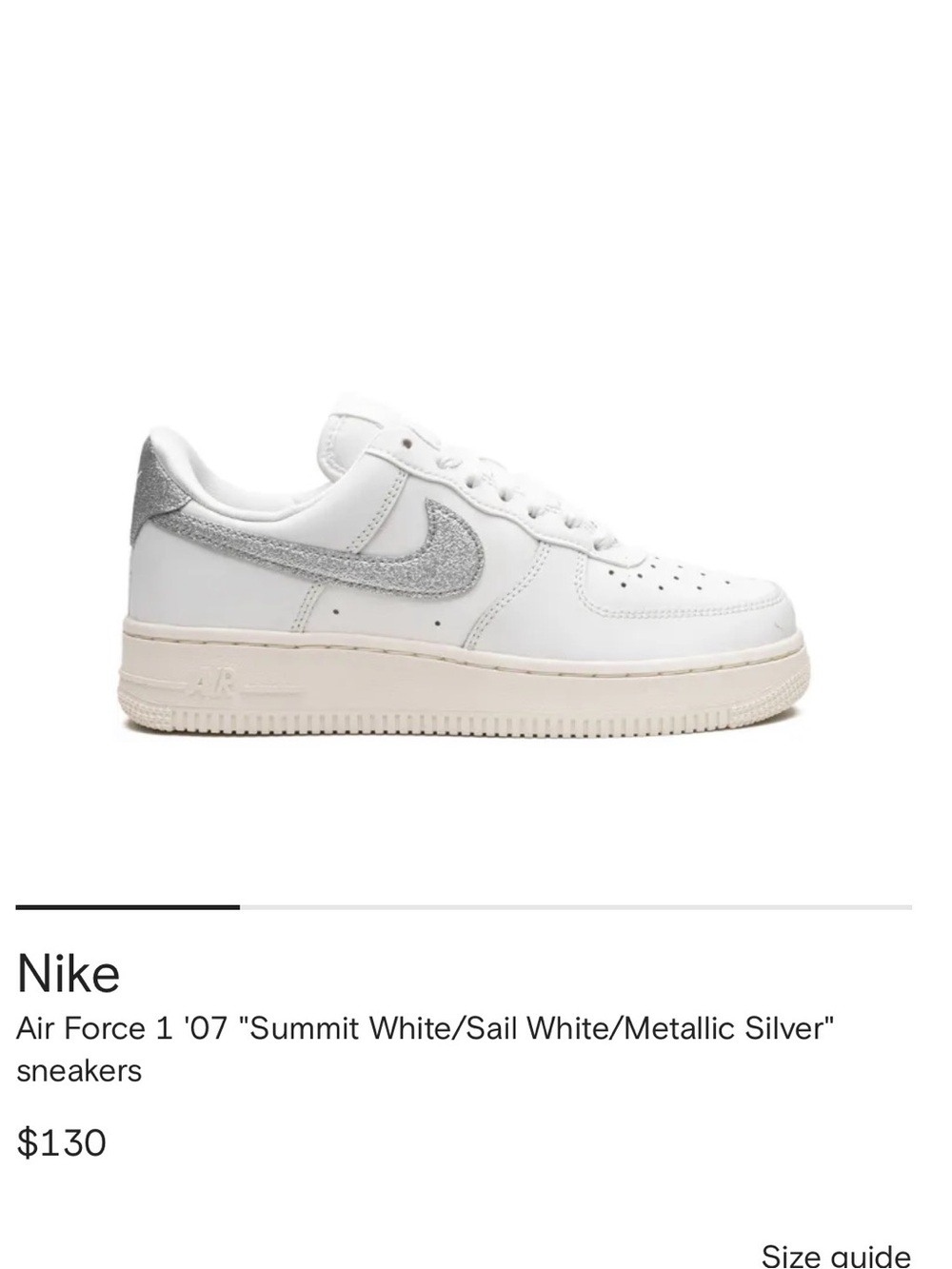 Nike White Low-Top Leather Sneakers